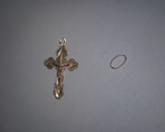 Ремонт золотого крестика или кулона с пропайкой отверстия и колечка от...